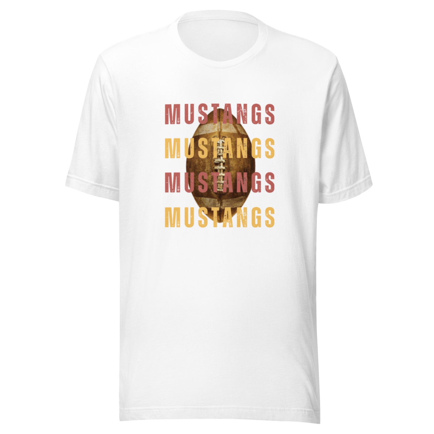 4 Mustangs Football T-Shirt